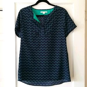 Cooper & Ella silky-feel short-sleeve blouse